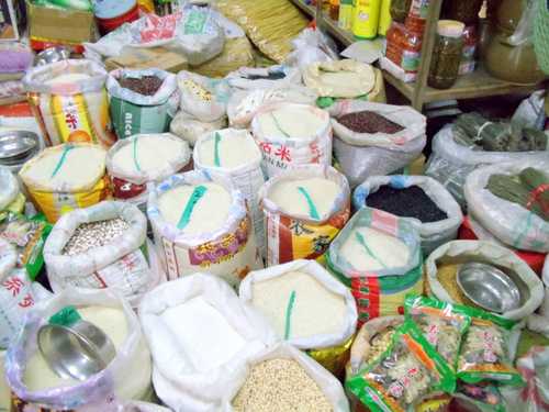Many kinds of Rice.